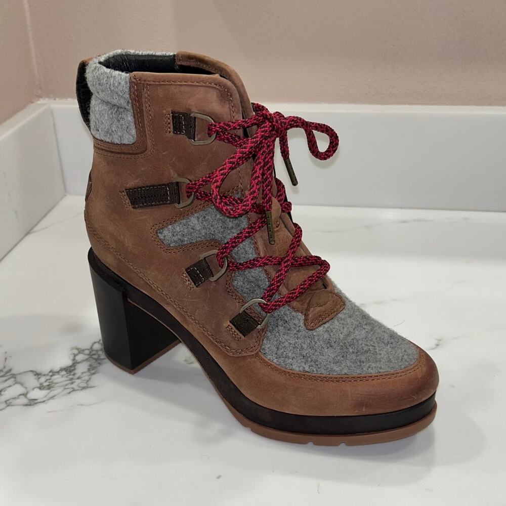 Sorel Blake Lace Boots Tan/Gray, Size 9.5, NWT - Picture 2 of 8